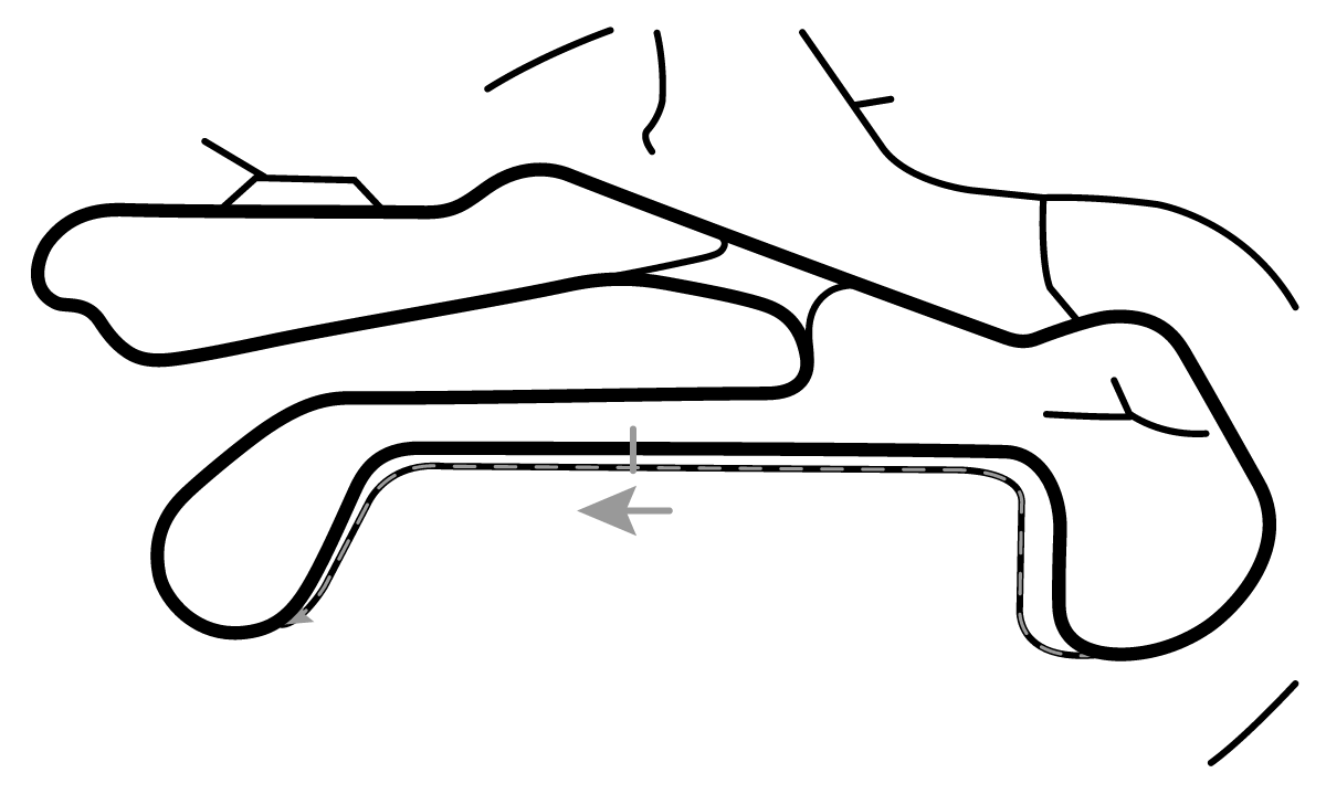 iRacing Barber Motorsports Park 默认布局 赛道地图预览（巴伯赛车公园）