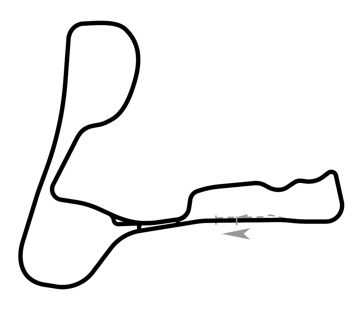 iRacing Cadwell Park Circuit Full 赛道地图预览