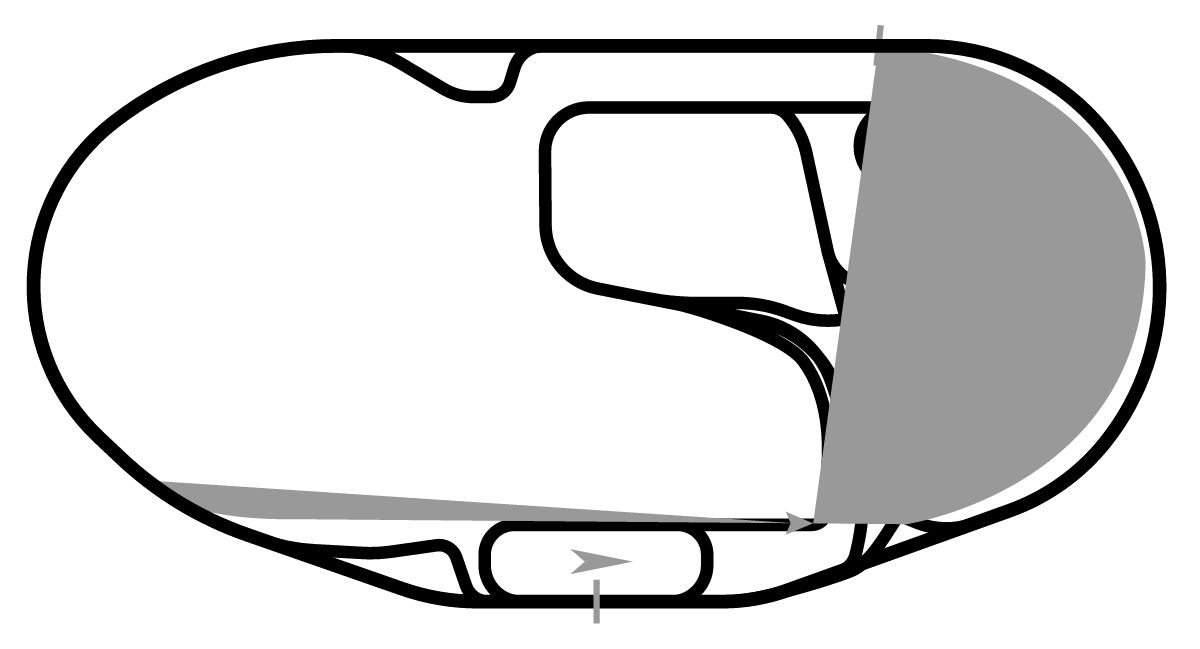 iRacing Charlotte Motor Speedway Oval 赛道地图预览（夏洛特赛道）