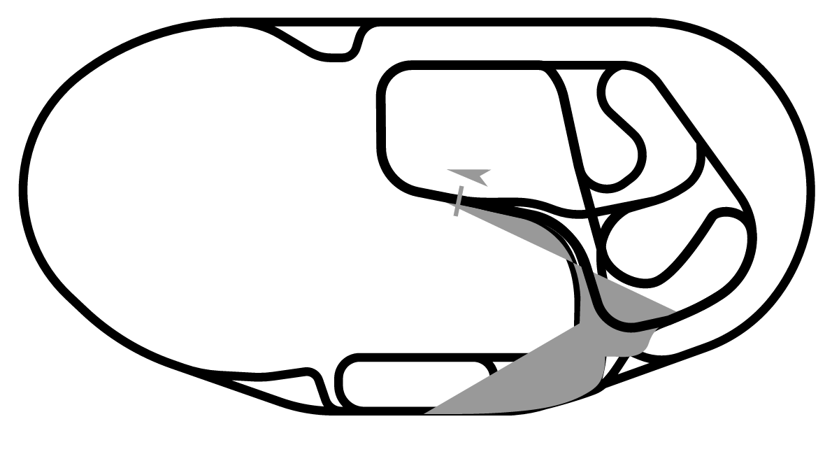 iRacing Charlotte Motor Speedway Rallyx 赛道地图预览（夏洛特赛道）