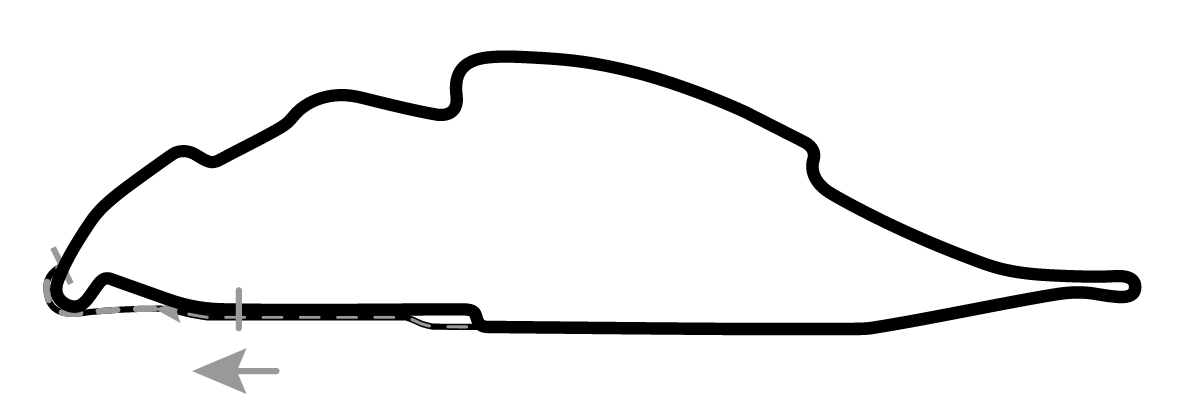 iRacing Circuit Gilles Villeneuve 默认布局 赛道地图预览（吉尔·维伦纽夫赛道）