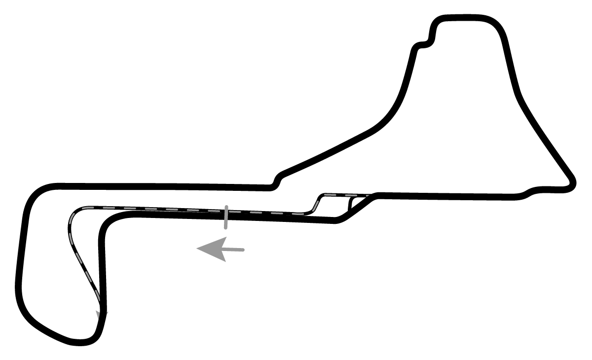 iRacing Circuit Zolder Alternate 赛道地图预览（佐尔德赛道）