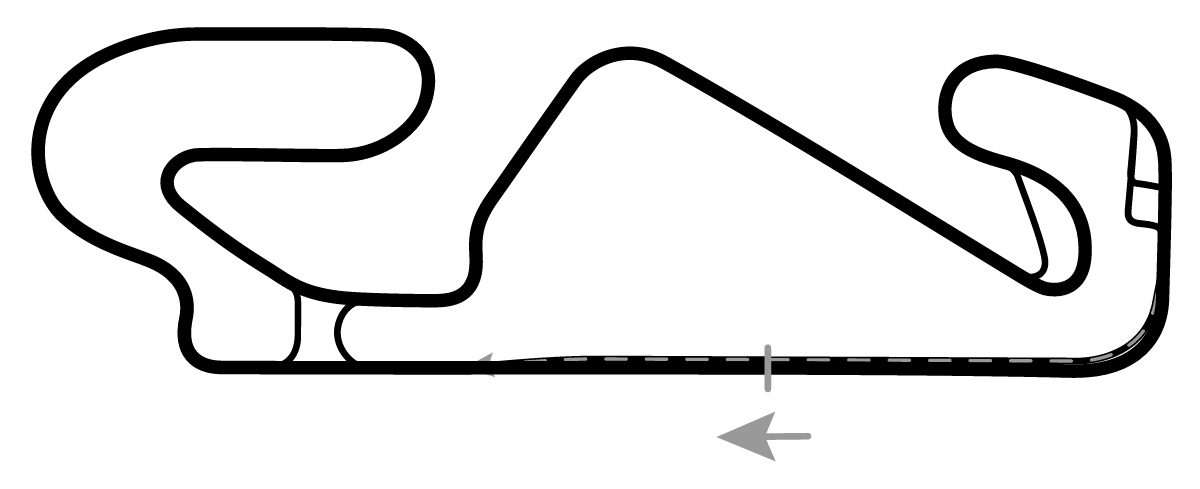 iRacing Circuit de Barcelona Catalunya Historic 赛道地图预览（巴塞罗那-加泰罗尼亚赛道）