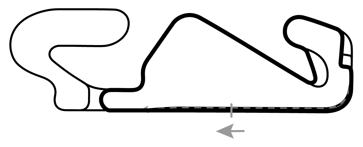 iRacing Circuit de Barcelona Catalunya National 赛道地图预览（巴塞罗那-加泰罗尼亚赛道）