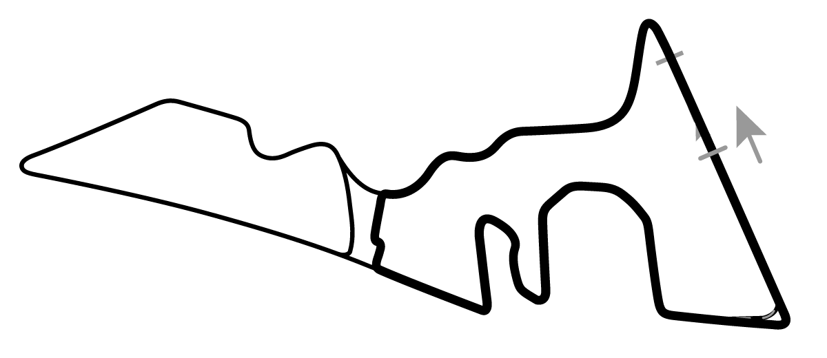 iRacing Circuit of the Americas West 赛道地图预览（美洲赛道）