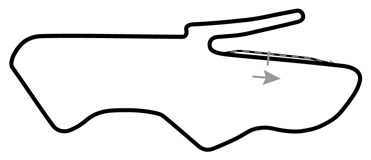 iRacing Donington Park Racing Circuit Grand Prix 赛道地图预览（达宁顿赛道）