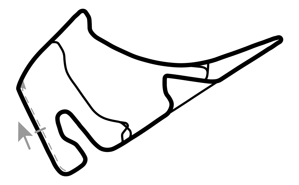 iRacing Hockenheimring Baden-Württemberg Grand Prix 赛道地图预览（霍根海姆赛道）