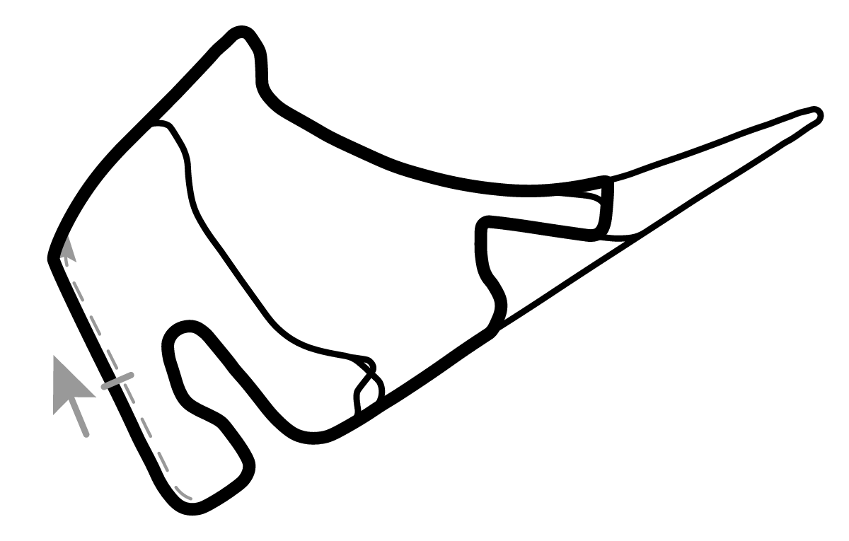 iRacing Hockenheimring Baden-Württemberg National B 赛道地图预览（霍根海姆赛道）