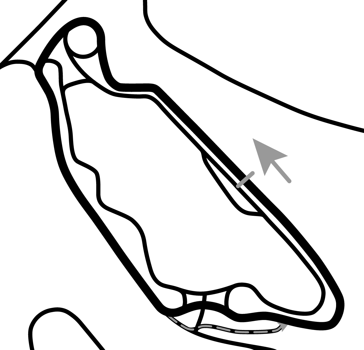 iRacing Hockenheimring Baden-Württemberg Porsche Experience Center - Outer 赛道地图预览（霍根海姆赛道）
