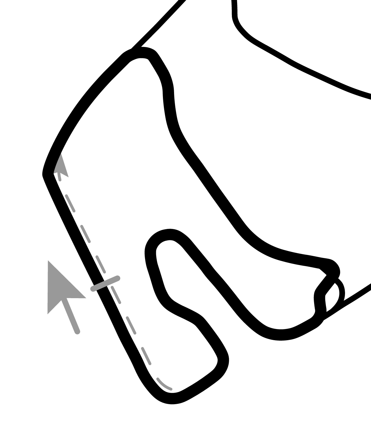 iRacing Hockenheimring Baden-Württemberg Short B 赛道地图预览（霍根海姆赛道）