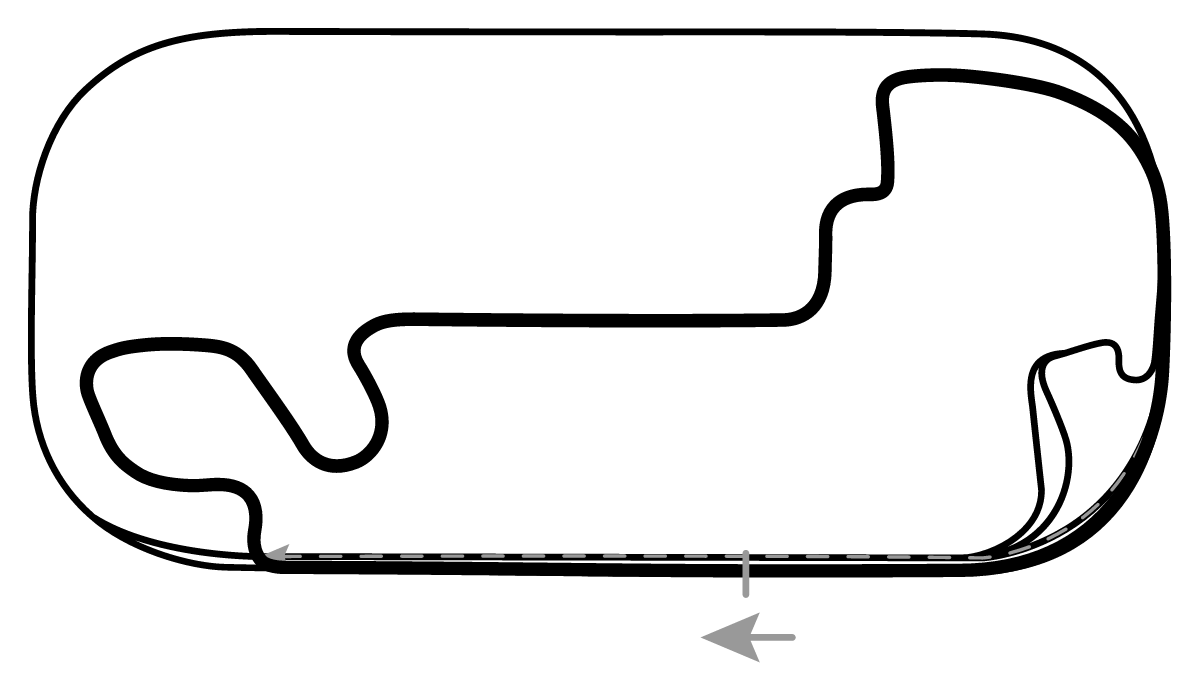 iRacing Indianapolis Motor Speedway Road Course - 2009 赛道地图预览（印第安纳波利斯赛道）