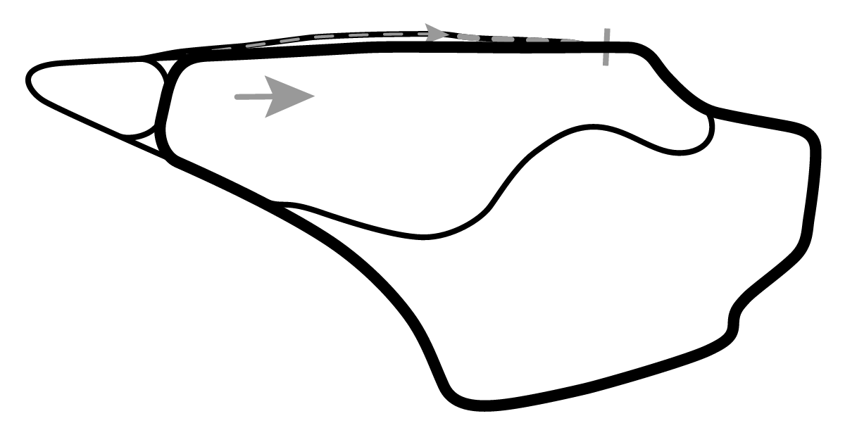 iRacing Knockhill Racing Circuit National 赛道地图预览（诺克希尔赛道）