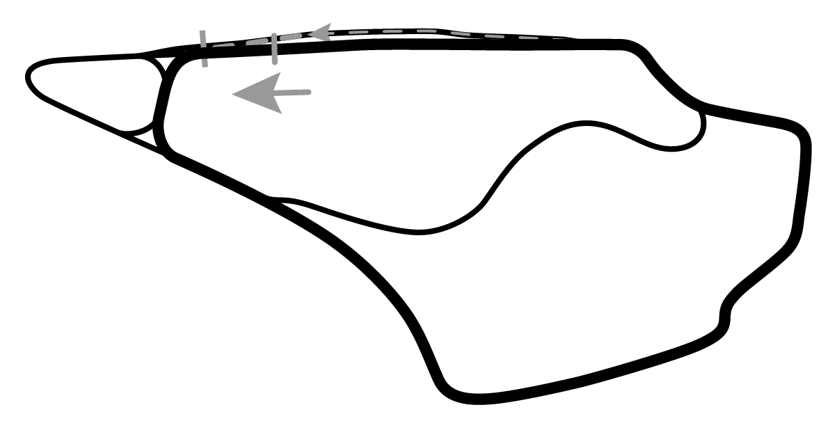 iRacing Knockhill Racing Circuit National Reverse 赛道地图预览（诺克希尔赛道）