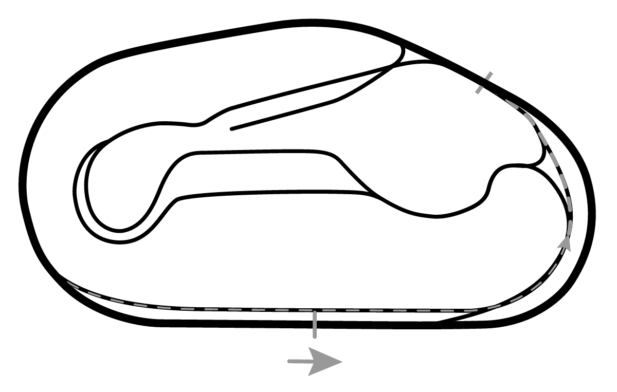 iRacing [Legacy] Phoenix Raceway 2008 - Oval 赛道地图预览（凤凰城国际赛道）