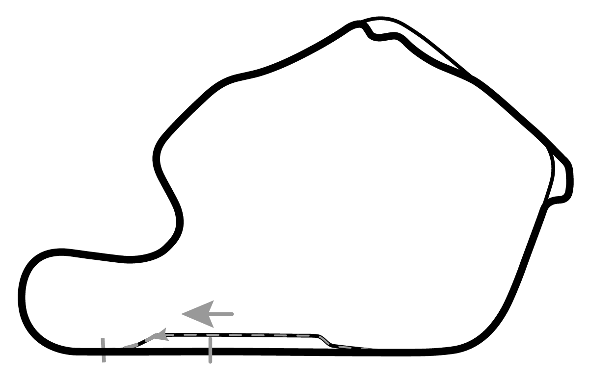 iRacing Lime Rock Park Chicanes 赛道地图预览（莱姆罗克赛道）