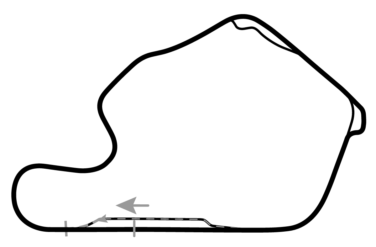 iRacing Lime Rock Park West Bend Chicane 赛道地图预览（莱姆罗克赛道）