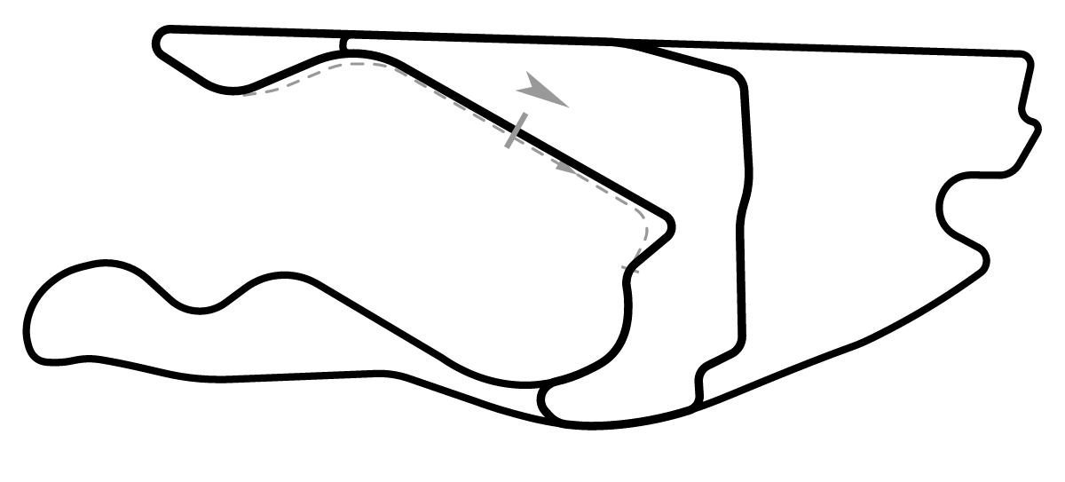 iRacing Miami International Autodrome Extended MIA Loop 赛道地图预览（迈阿密国际赛车场）