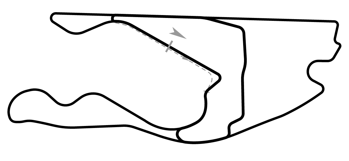 iRacing Miami International Autodrome MIA Loop 赛道地图预览（迈阿密国际赛车场）