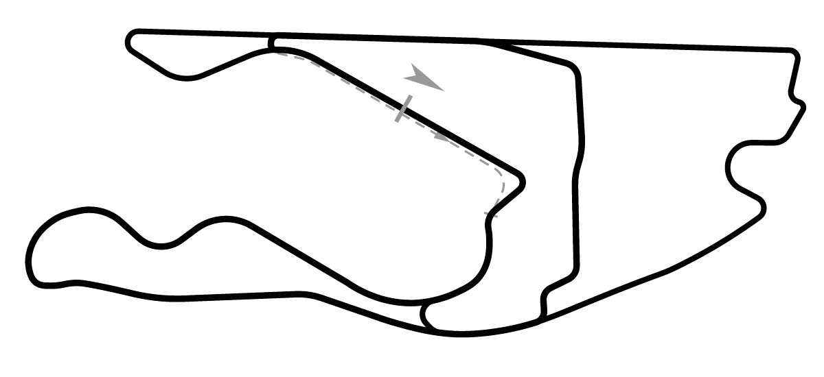 iRacing Miami International Autodrome Marina Loop 赛道地图预览（迈阿密国际赛车场）