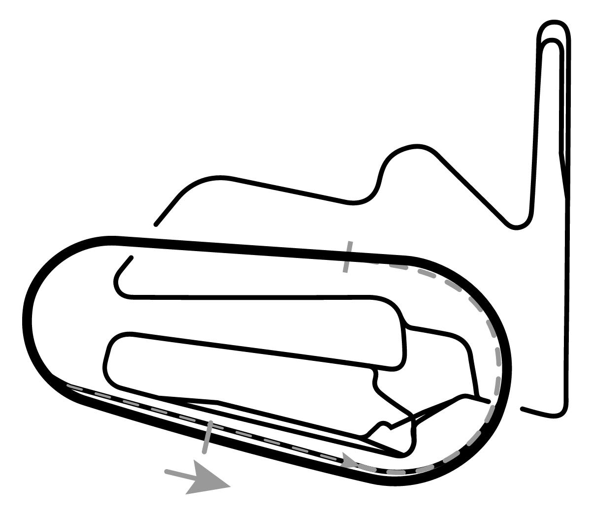iRacing Mobility Resort Motegi Oval 赛道地图预览（茂木赛道）