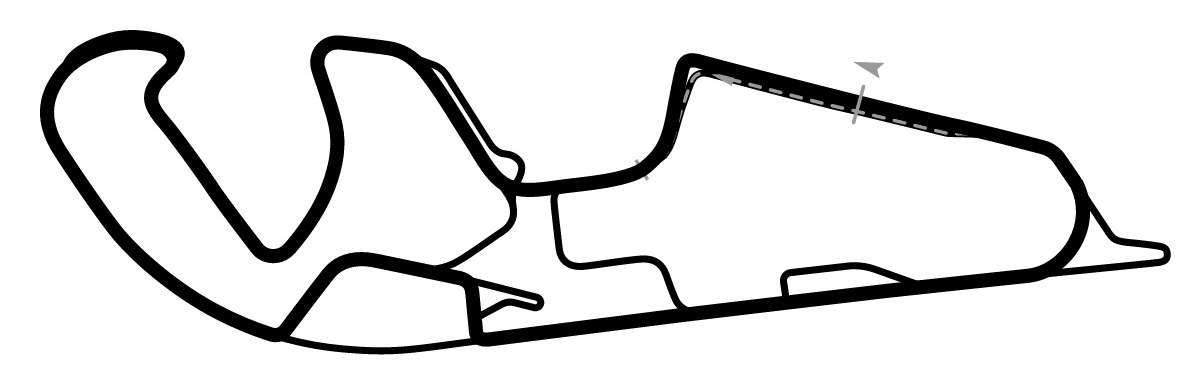 iRacing MotorLand Aragón Motorcycle Grand Prix 赛道地图预览（阿拉贡赛道）