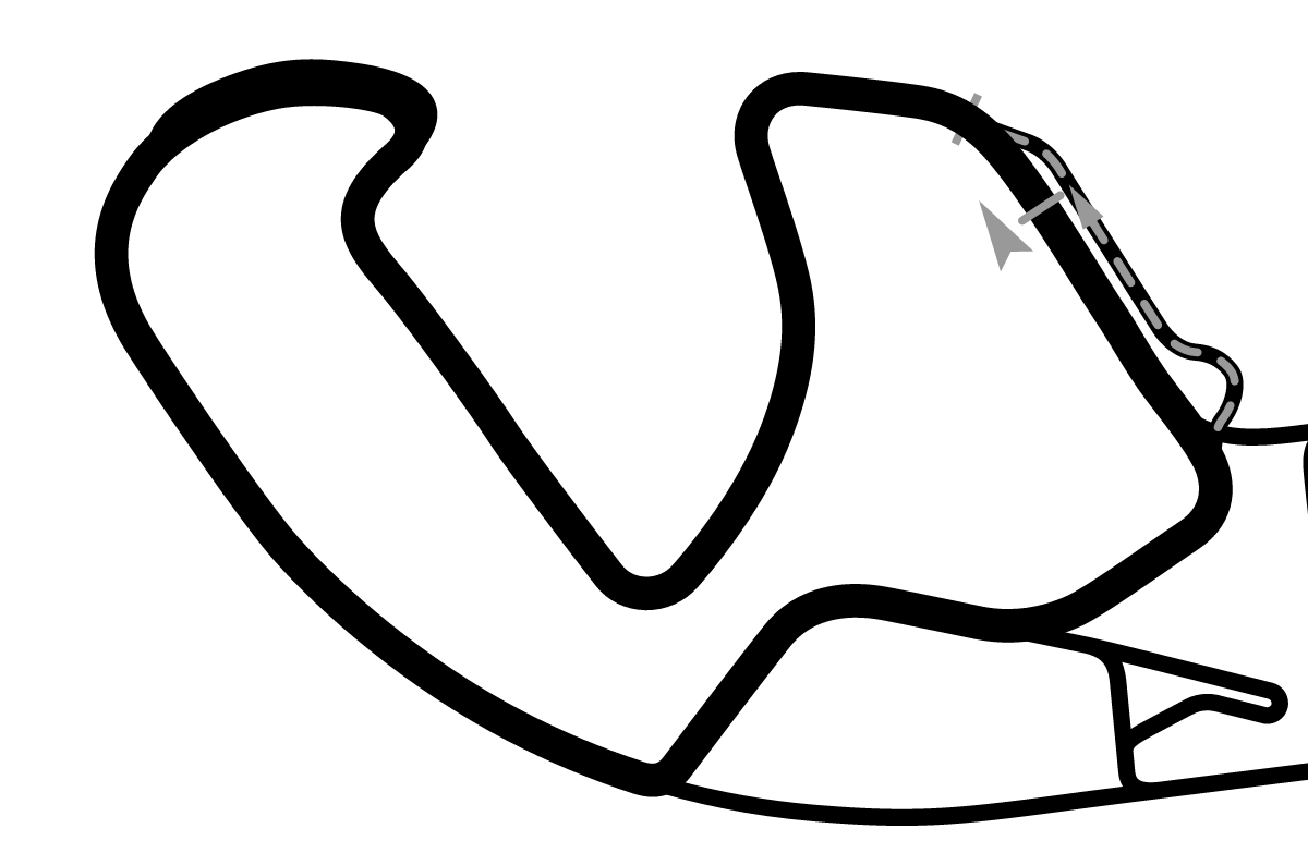 iRacing MotorLand Aragón West 赛道地图预览（阿拉贡赛道）