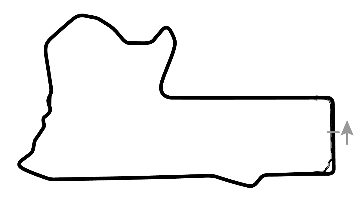iRacing Mount Panorama Circuit 默认布局 赛道地图预览（巴瑟斯特全景山赛道）