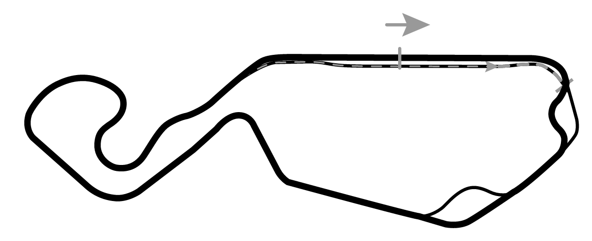 iRacing New Jersey Motorsports Park Thunderbolt w/first chicane 赛道地图预览（新泽西赛车场）
