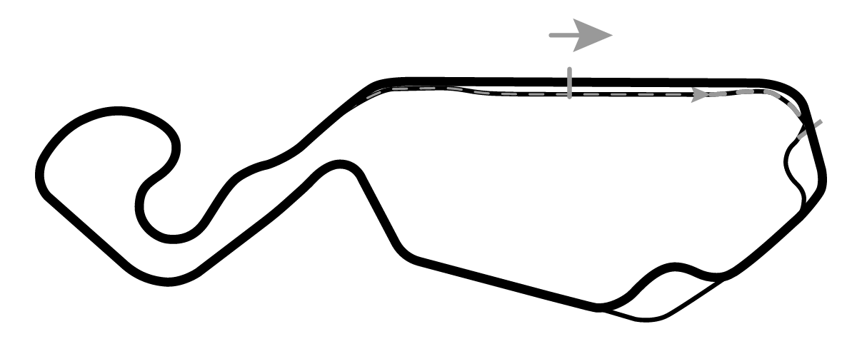 iRacing New Jersey Motorsports Park Thunderbolt w/second chicane 赛道地图预览（新泽西赛车场）