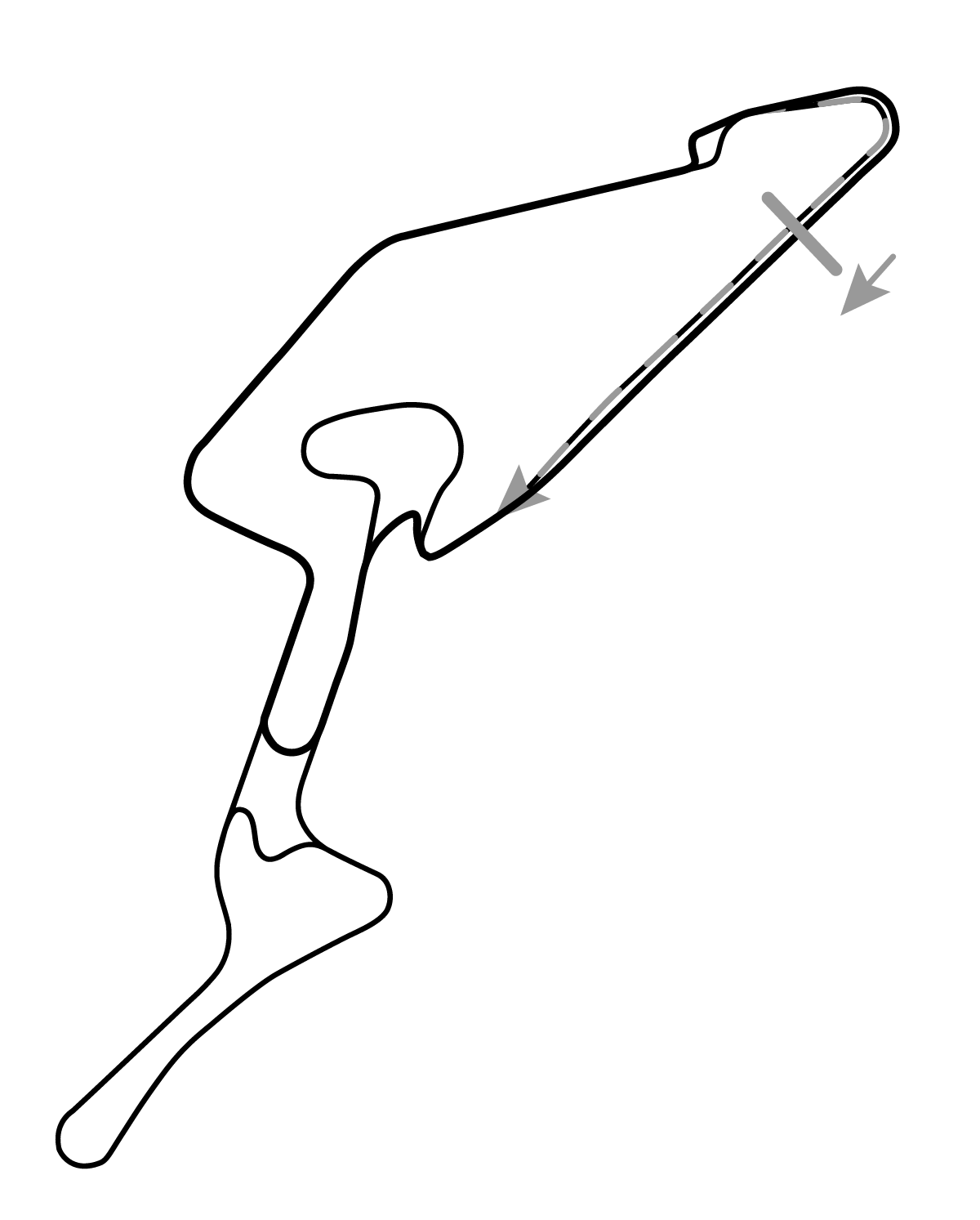iRacing Nürburgring Grand-Prix-Strecke Kurzanbindung w/out Arena 赛道地图预览（纽博格林GP赛道）