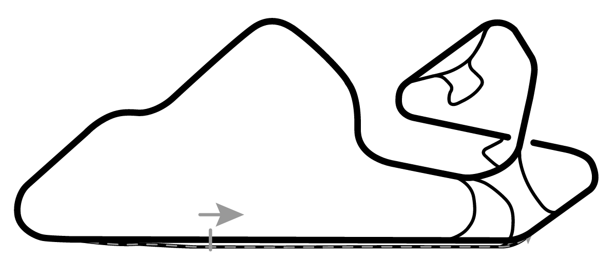 iRacing Oran Park Raceway Grand Prix 赛道地图预览（奥兰公园赛道）