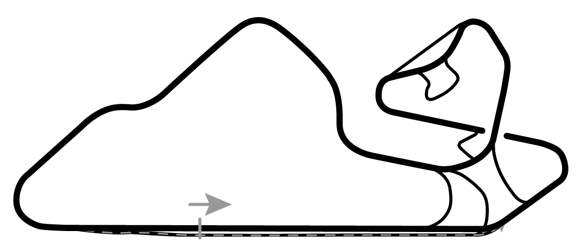 iRacing Oran Park Raceway Moto 赛道地图预览（奥兰公园赛道）