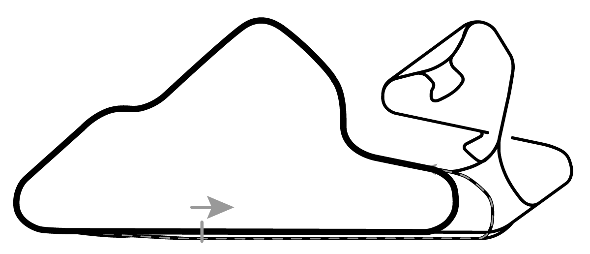 iRacing Oran Park Raceway South 赛道地图预览（奥兰公园赛道）