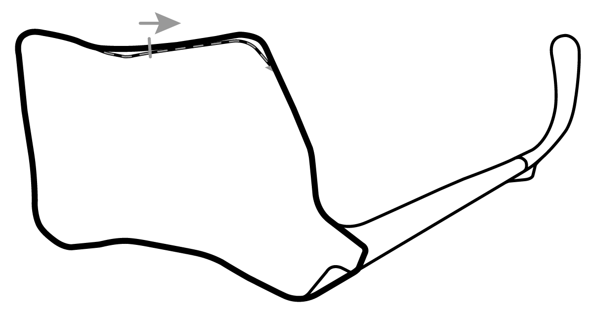 iRacing Oulton Park Circuit Fosters 赛道地图预览（奥尔顿公园赛道）