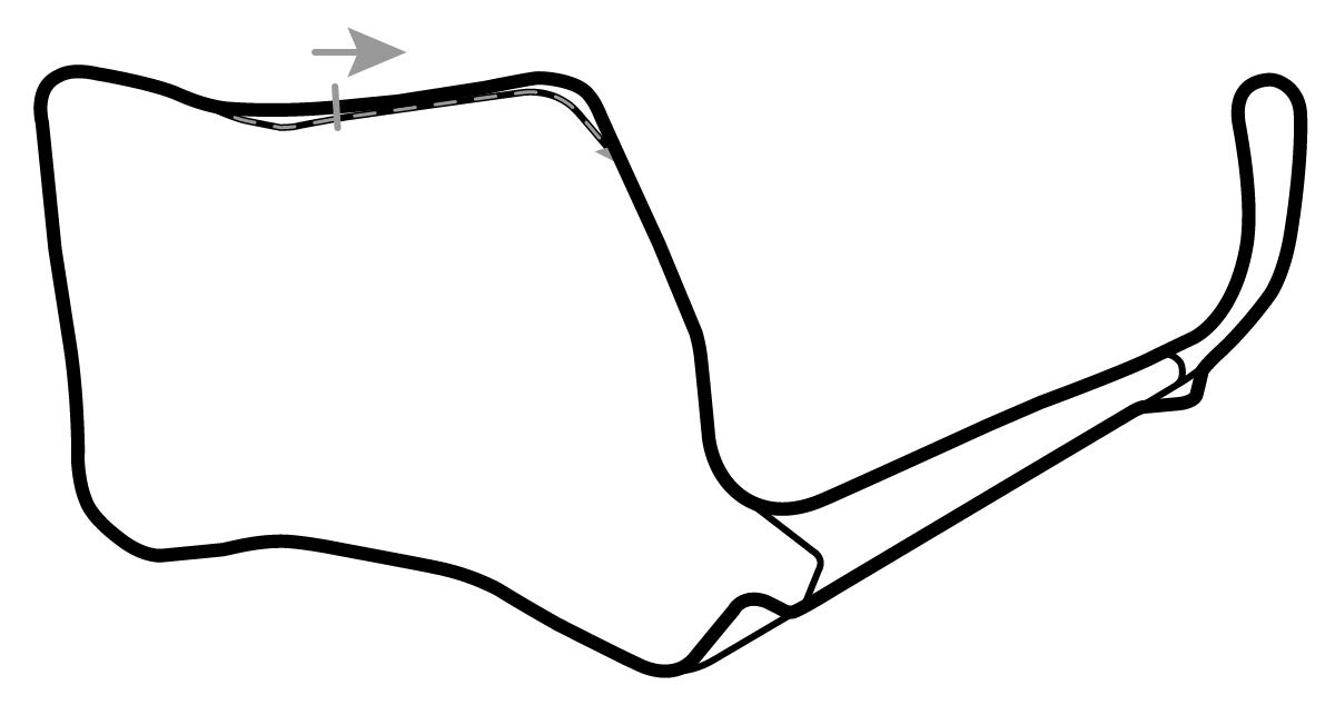 iRacing Oulton Park Circuit International 赛道地图预览（奥尔顿公园赛道）