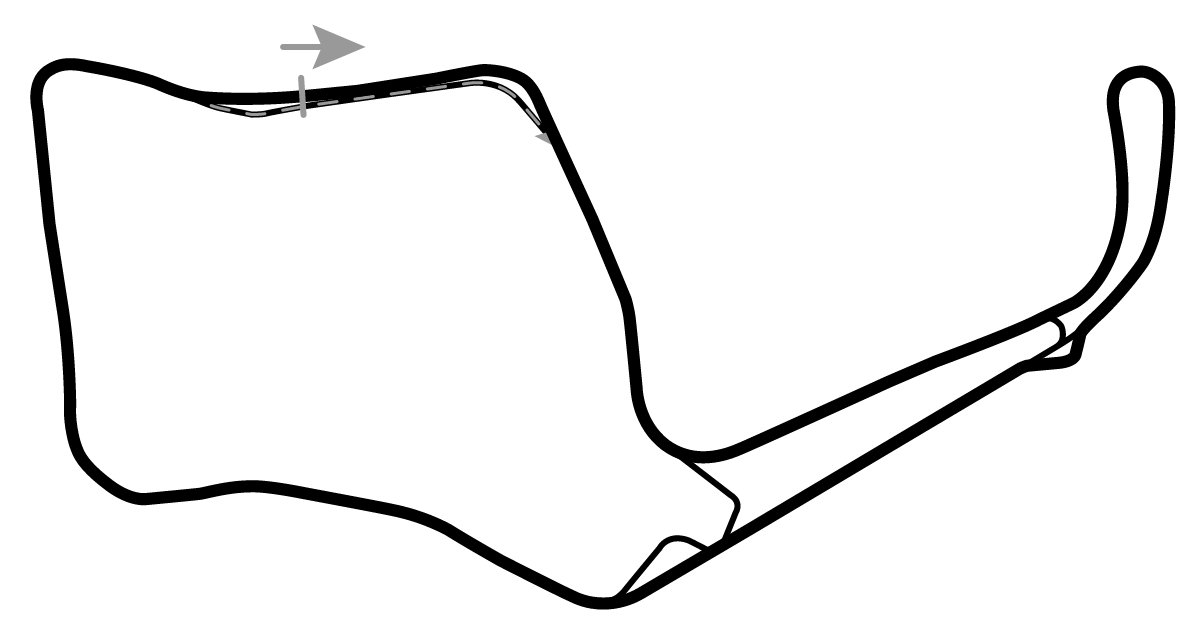 iRacing Oulton Park Circuit Intl w/out Hislop 赛道地图预览（奥尔顿公园赛道）