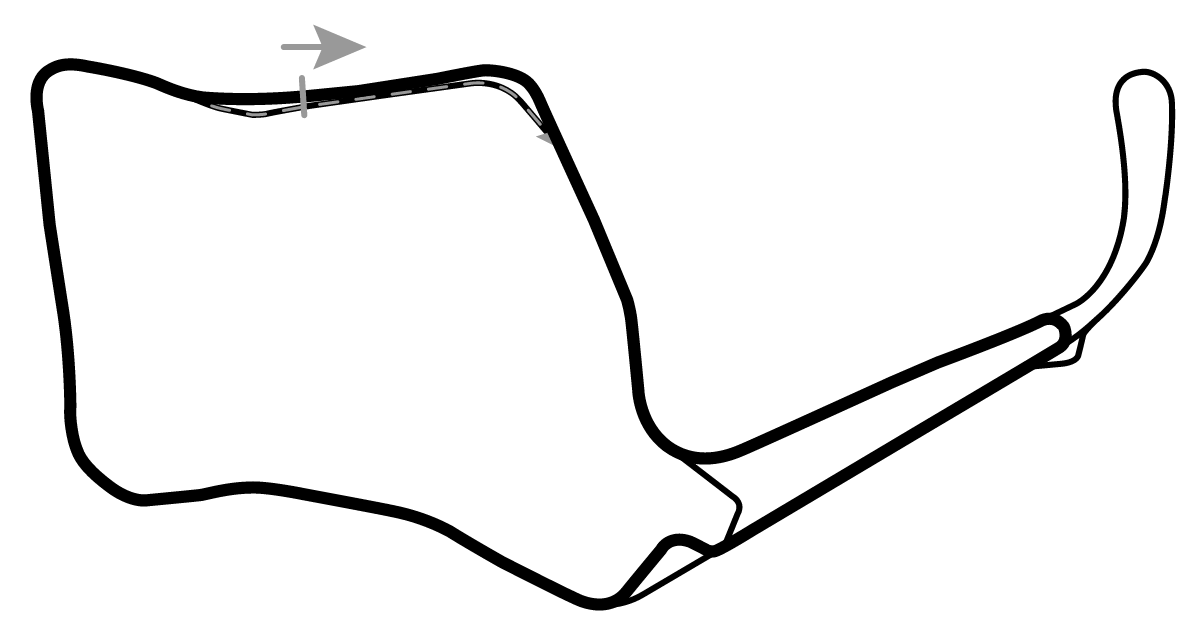 iRacing Oulton Park Circuit Island 赛道地图预览（奥尔顿公园赛道）