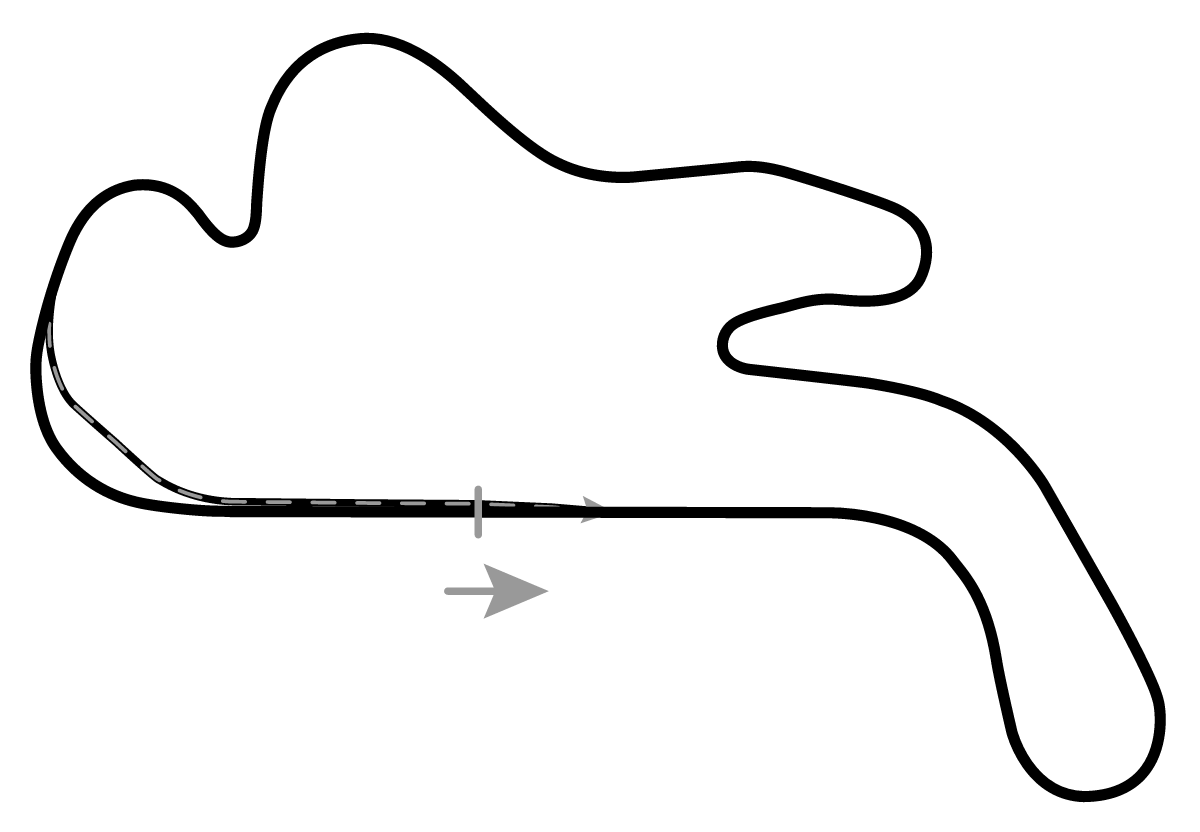 iRacing Phillip Island Circuit 默认布局 赛道地图预览（菲利普岛赛道）
