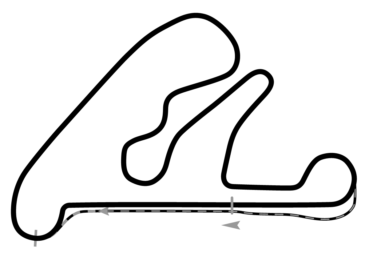 iRacing Rudskogen Motorsenter 默认布局 赛道地图预览