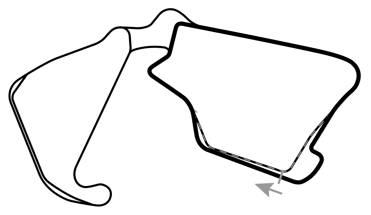 iRacing Silverstone Circuit International 赛道地图预览（银石赛道）