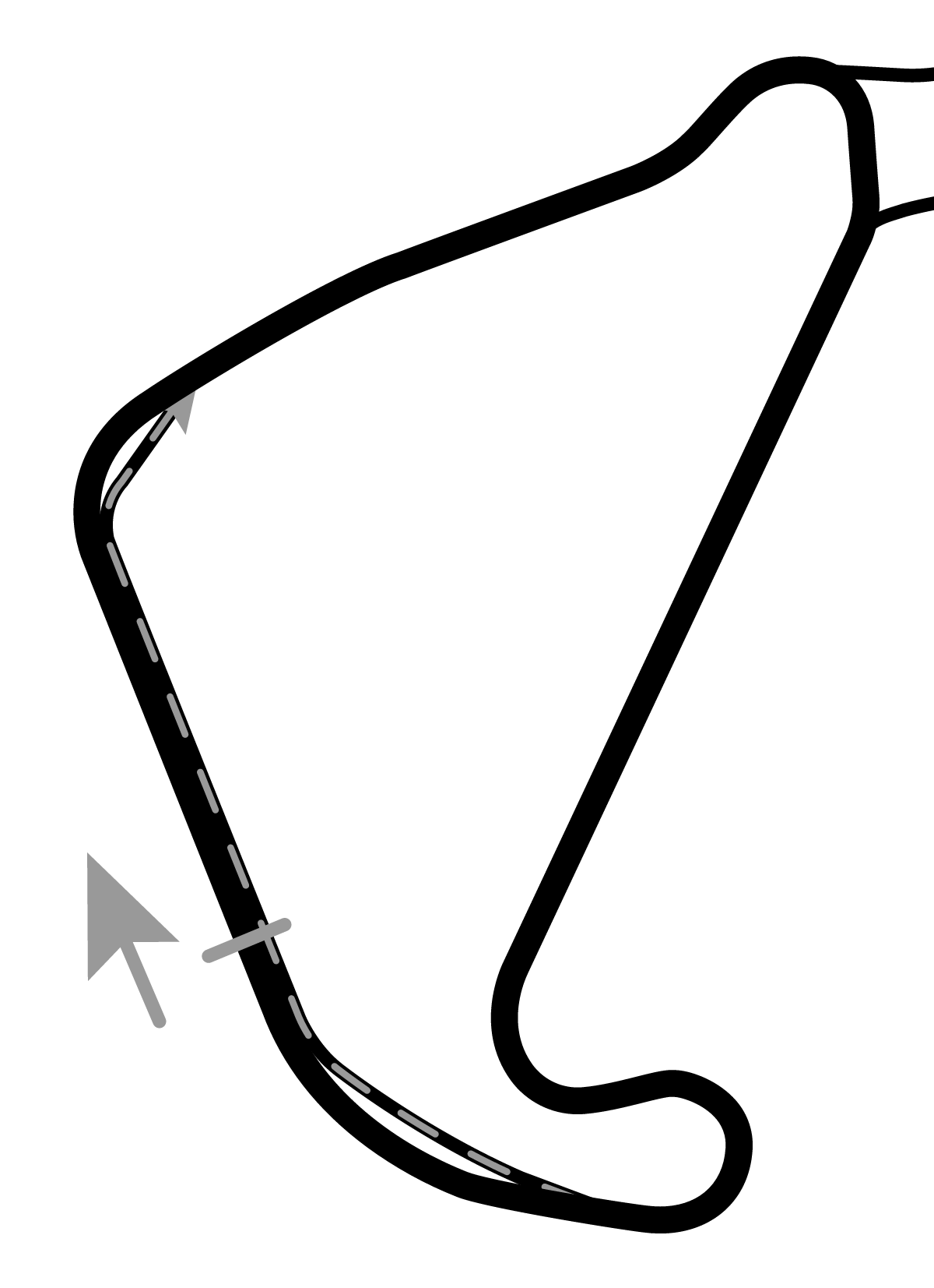 iRacing Silverstone Circuit National 赛道地图预览（银石赛道）