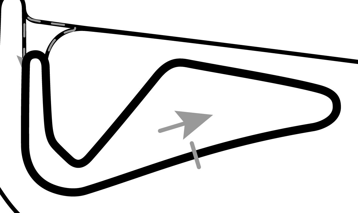 iRacing Snetterton Circuit 100 赛道地图预览（斯内特顿赛道）