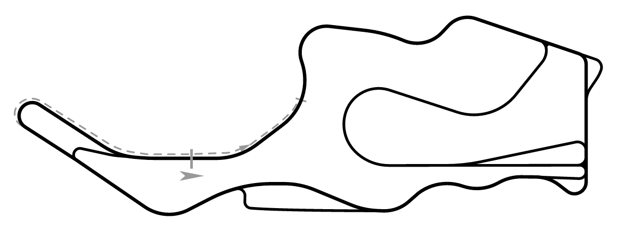 iRacing Sonoma Raceway Cup Short 赛道地图预览（索诺马赛道）