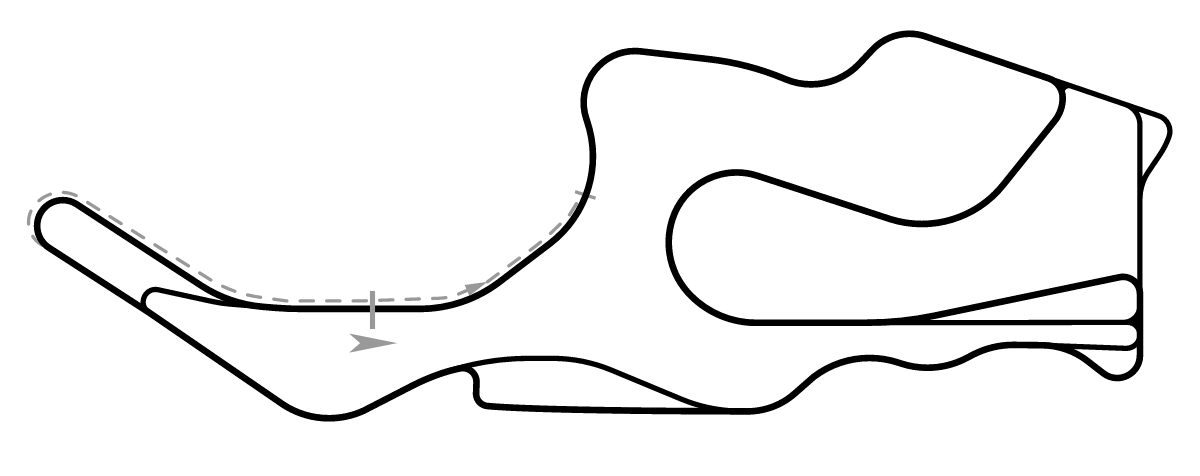 iRacing Sonoma Raceway Sportscar 赛道地图预览（索诺马赛道）