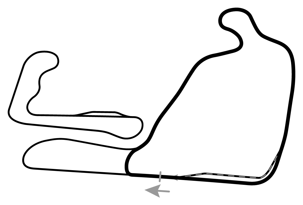 iRacing Summit Point Raceway Short 赛道地图预览