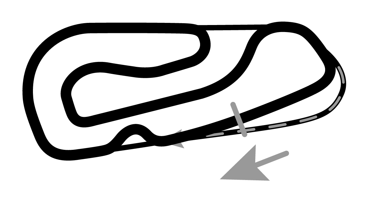 iRacing Tsukuba Circuit 1000 Chicane 赛道地图预览（筑波赛道）