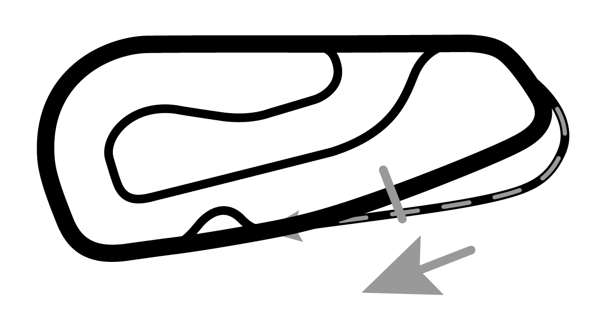 iRacing Tsukuba Circuit 1000 Outer 赛道地图预览（筑波赛道）