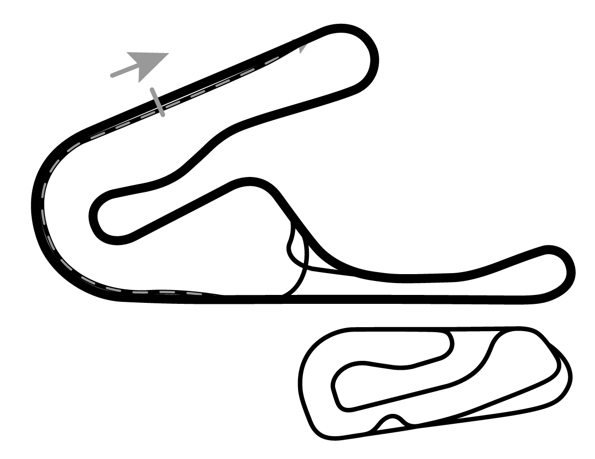 iRacing Tsukuba Circuit 2000 Full 赛道地图预览（筑波赛道）