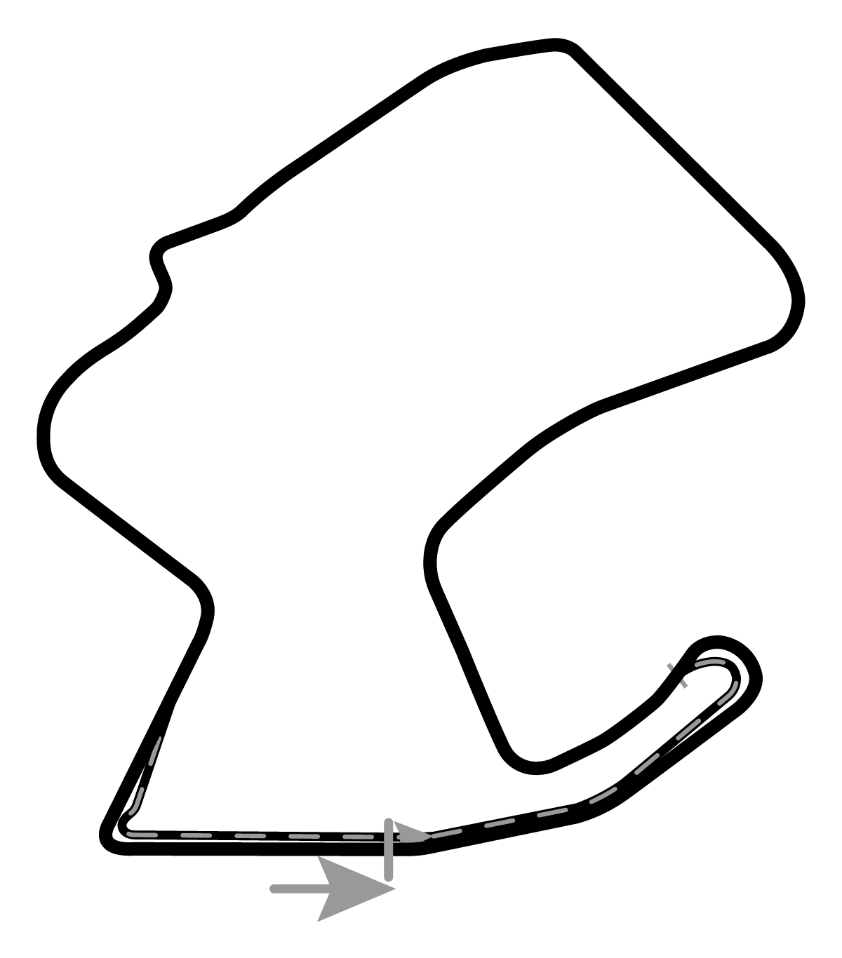 iRacing WeatherTech Raceway at Laguna Seca Full Course 赛道地图预览（拉古纳塞卡赛道）