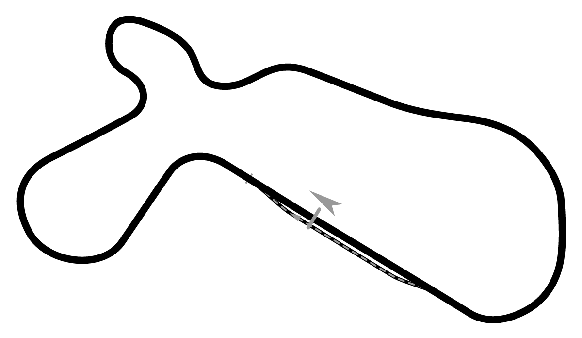 iRacing Willow Springs International Raceway Big Willow 赛道地图预览（柳树泉国际赛车公园）